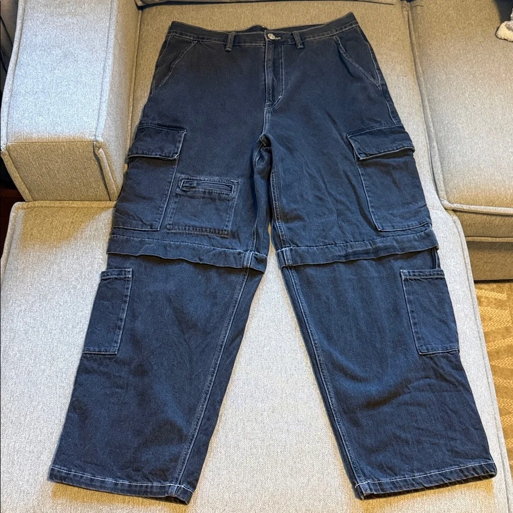 H&M Men's Black Cargo/Jean Pants